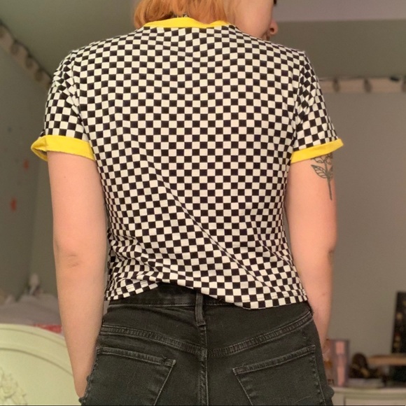 Checkerboard crop top - Picture 3 of 3